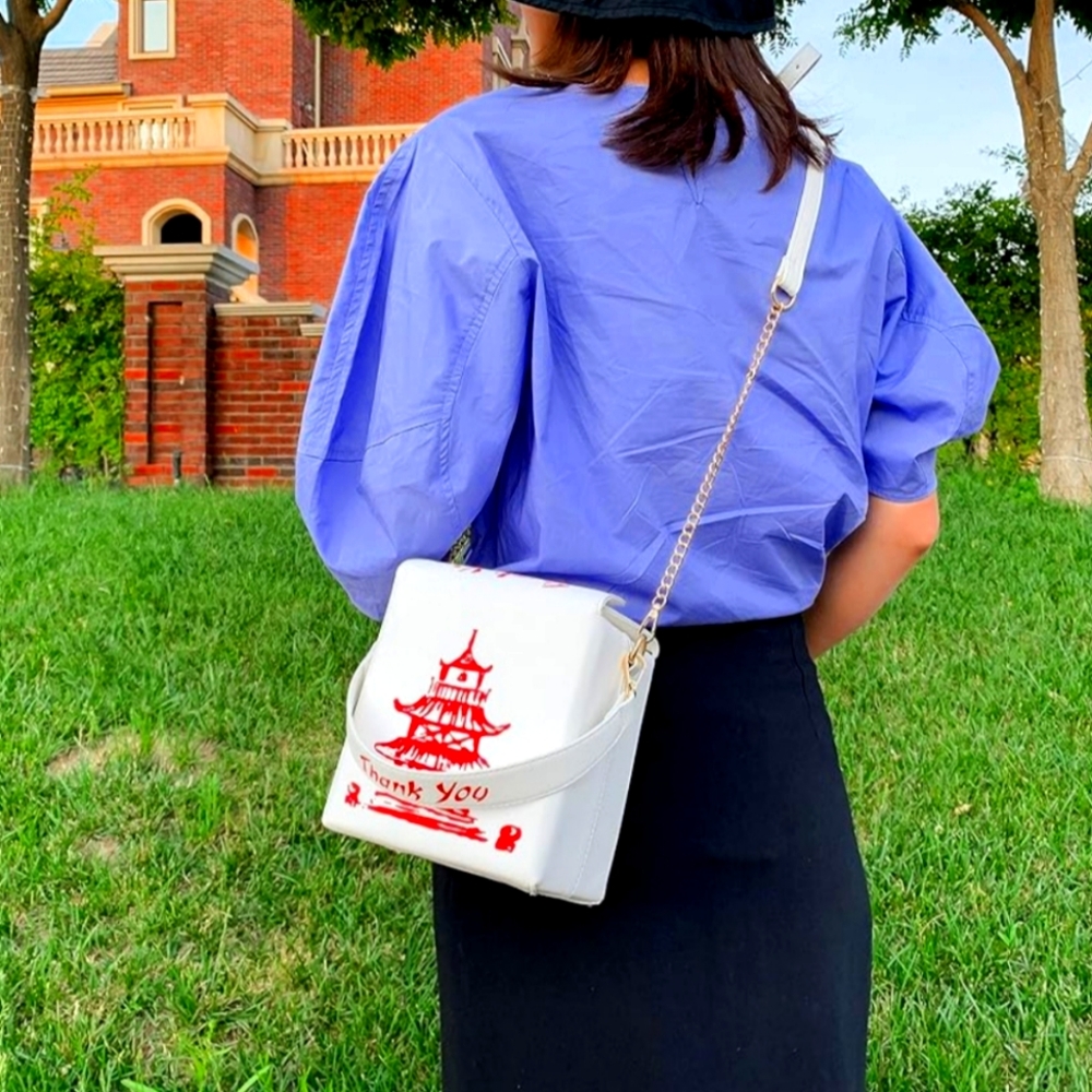 "Chinese take out" crossbody bag